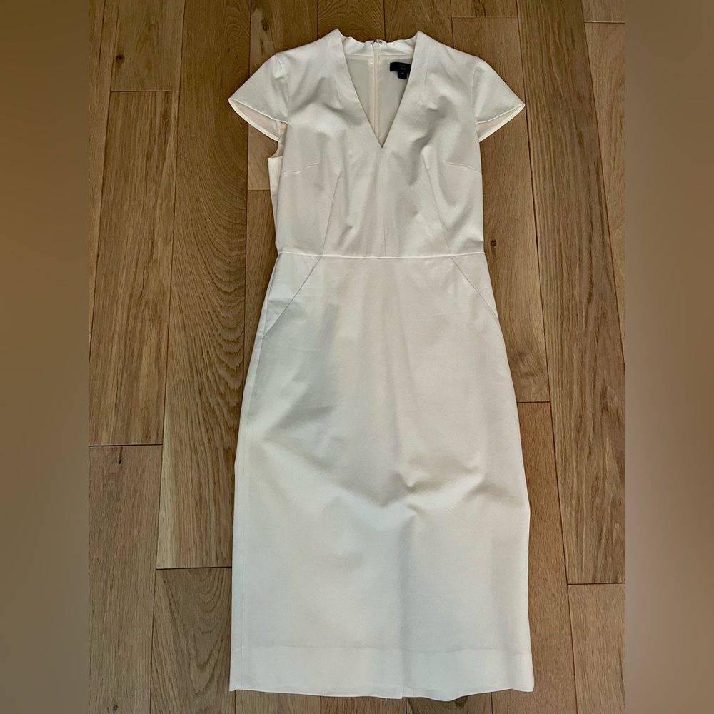 J Crew Cap Sleeve Suiting Dress